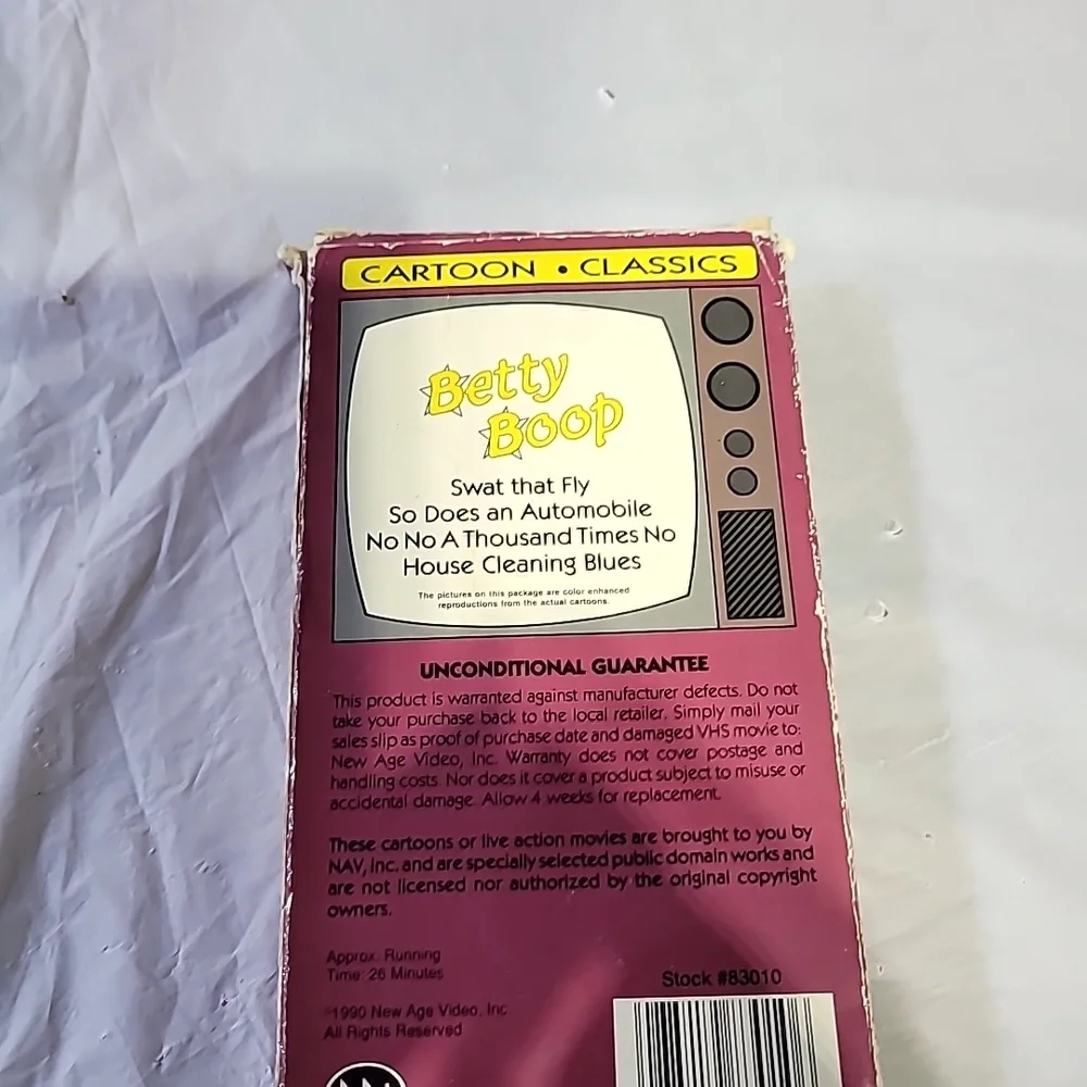 Betty Boop Cartoon Classics VHS